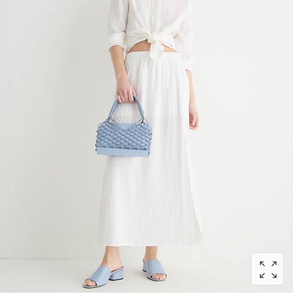 J Crew side-slit soft gauze maxi skirt